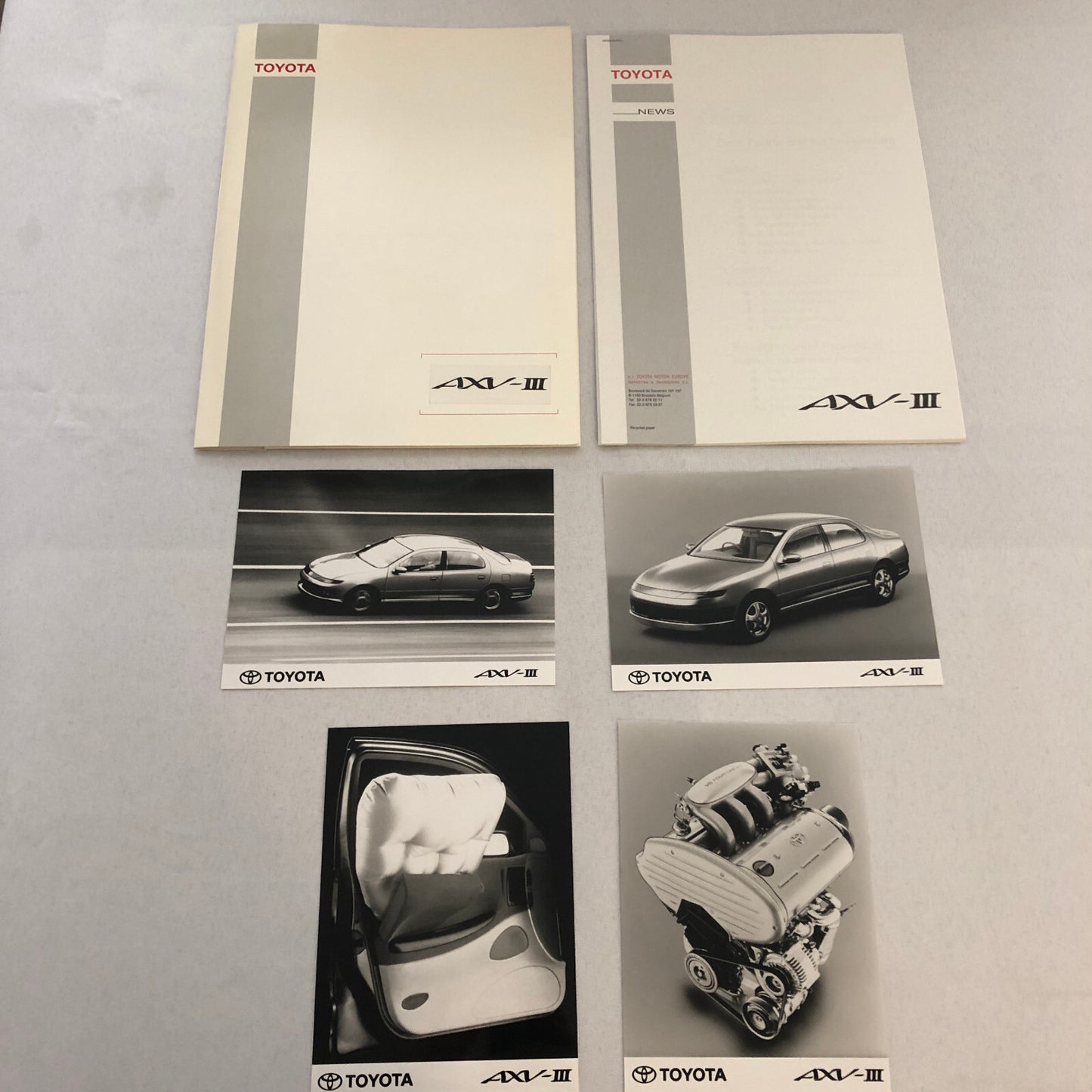Toyota AXV III Concept Car Prototype Press Kit with Photos