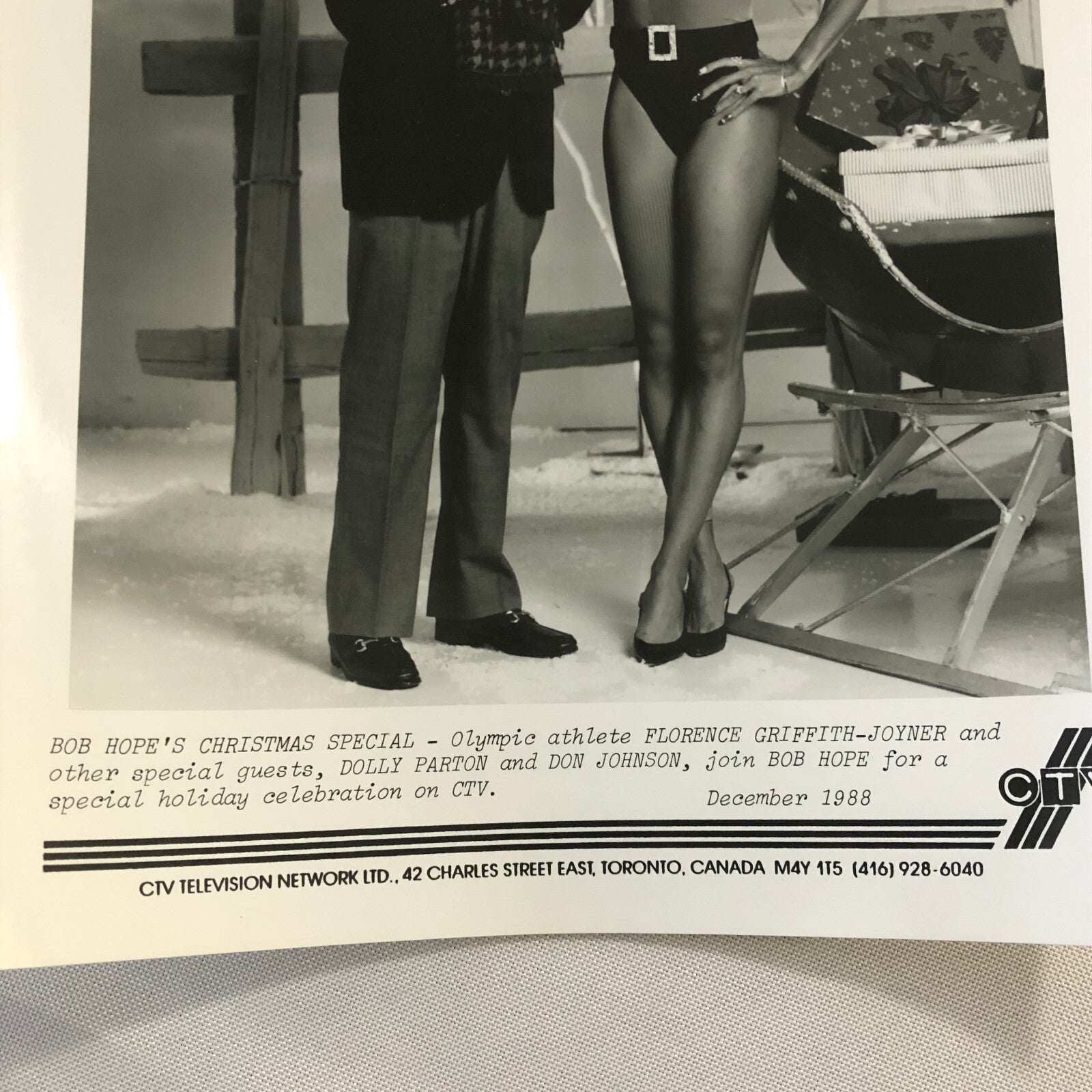 Bob Hope Christmas Special Olympic Athelete Florence Griffith Joyner 1988 Photo