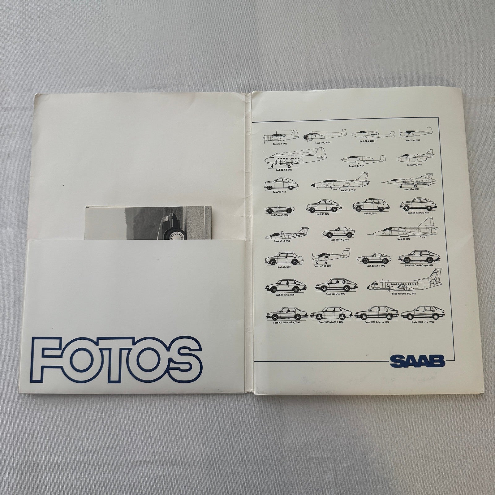 1988 Saab Press Kit Brochure Photos Saab 900 Turbo Cabriolet Convertible GERMAN