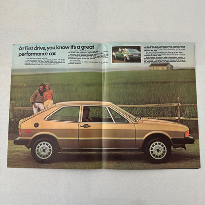 1978 Volkswagen VW Scirocco Car Sales Brochure Poster Advertising