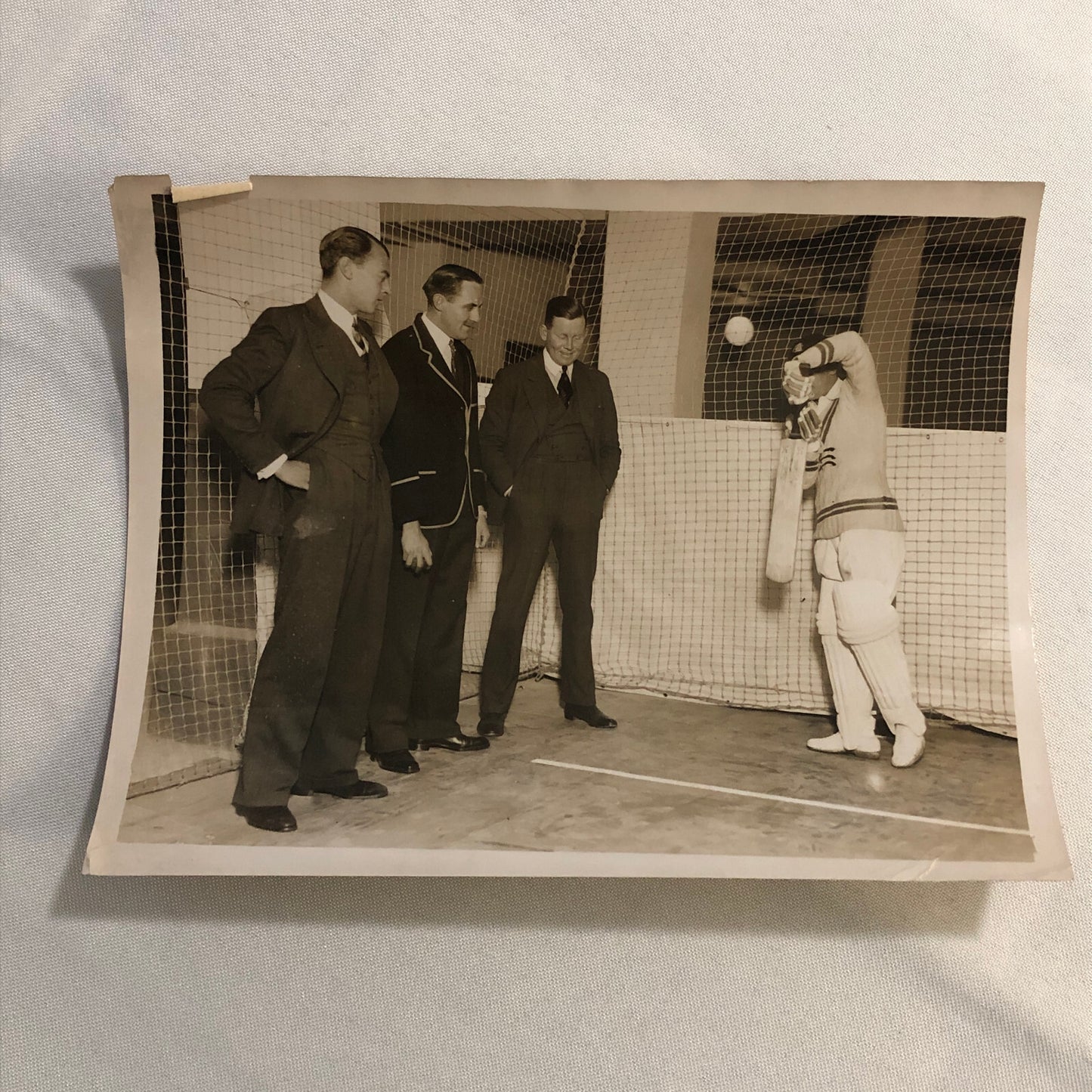 Press Photo Photograph Cricket Training School Alan Fairfax 1933 Australian