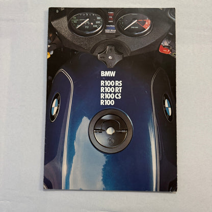 Vintage BMW Motorcycle Bike Sales Brochure R100 RS RT CS GERMAN R100RS R100RT