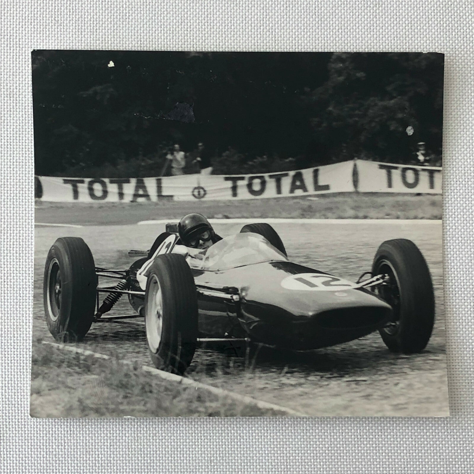 1962 ACF Rouen Grand Prix Car Racing Photo Photograph - Jim Clark Lotus CAHIER