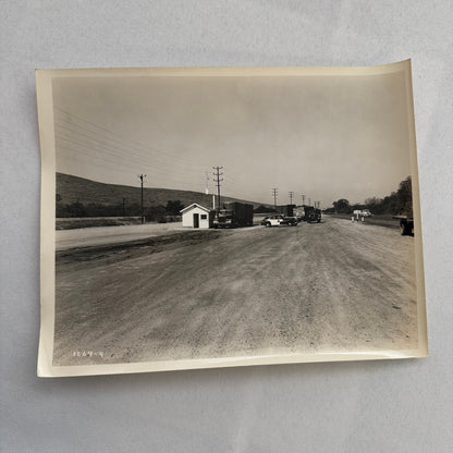 California Highway Inspection Station Vintage Photo Photograph 1947
