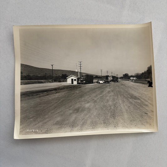 California Highway Inspection Station Vintage Photo Photograph 1947