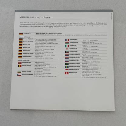 2009 Wiesmann Roadster MF5 Brochure Catalog Sports Car GERMAN Text