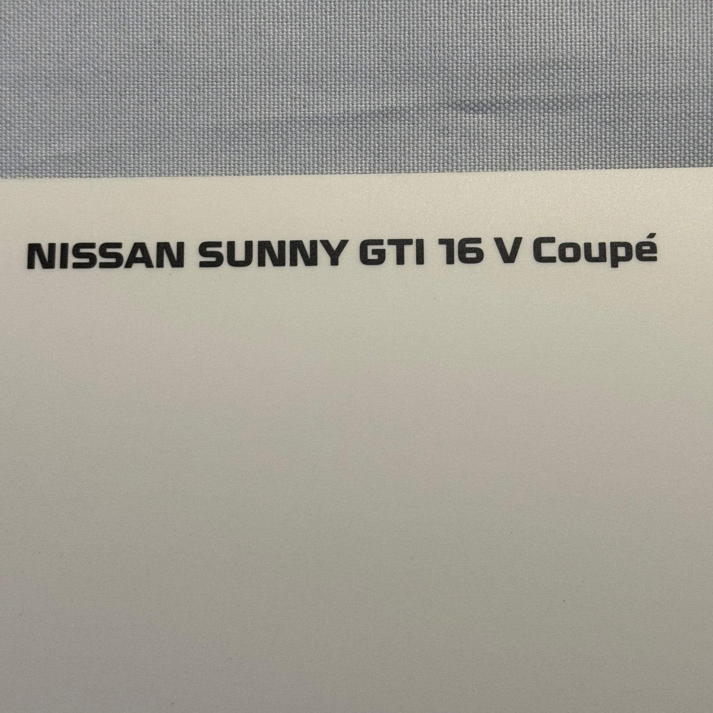 Nissan Sunny GTi 16V Coupe Car Factory Press Photo Photograph Swiss Vintage 1988