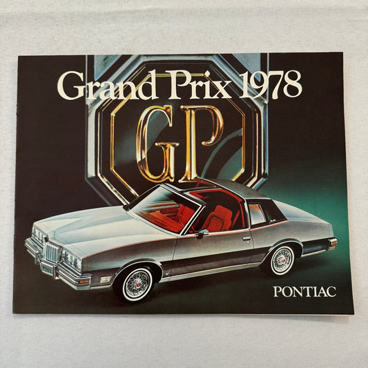 1978 Pontiac Grand Prix Car Sales Brochure Catalog Vintage Advertising Canadian