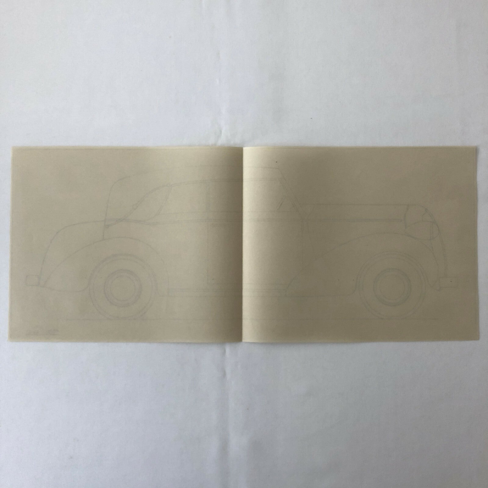 1936 Coachbuilder Car Design Blueprint Rendering Blue Print Coupe Body Style 