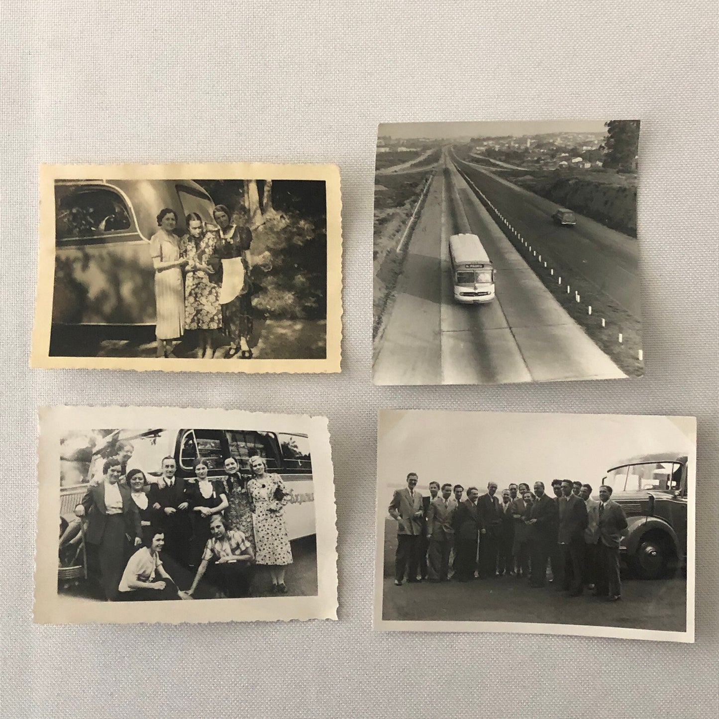Vintage Bus Photo Photograph Print Lot of 23 People with Buses Germany