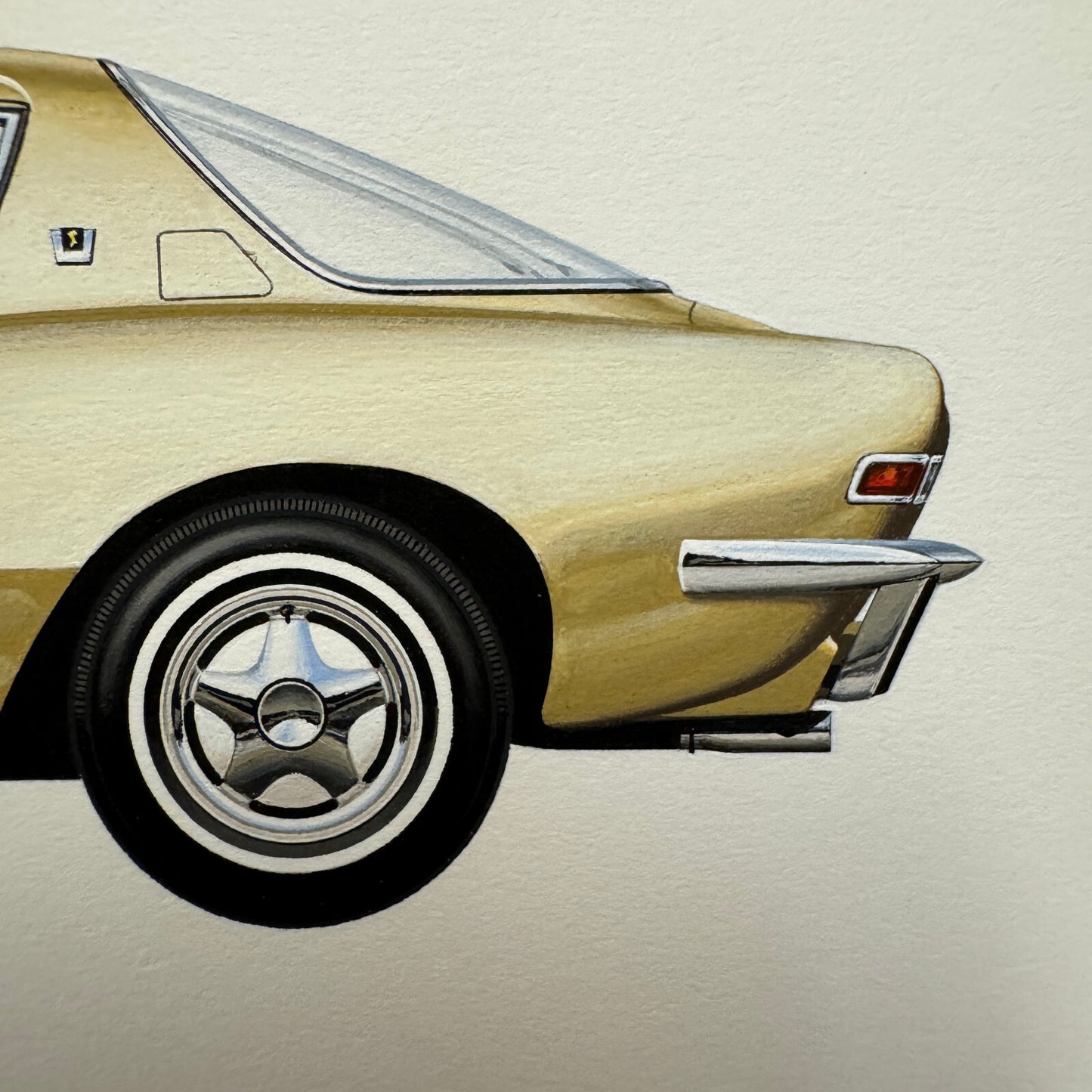 1963 Studebaker Avanti Automobile Illustration Art Drawing Hand Drawn