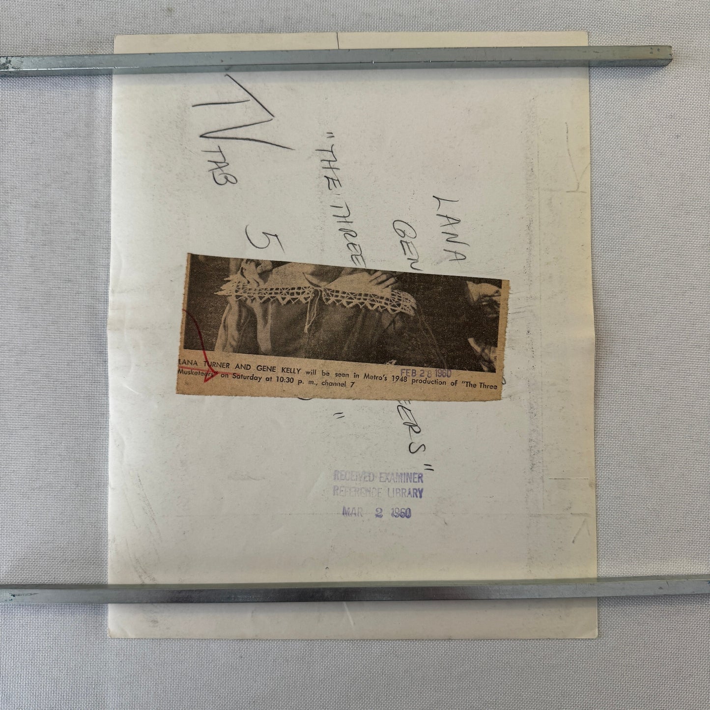 Vintage Movie Press Photo Photograph Three Musketeers Lana Turner Gene Kelly