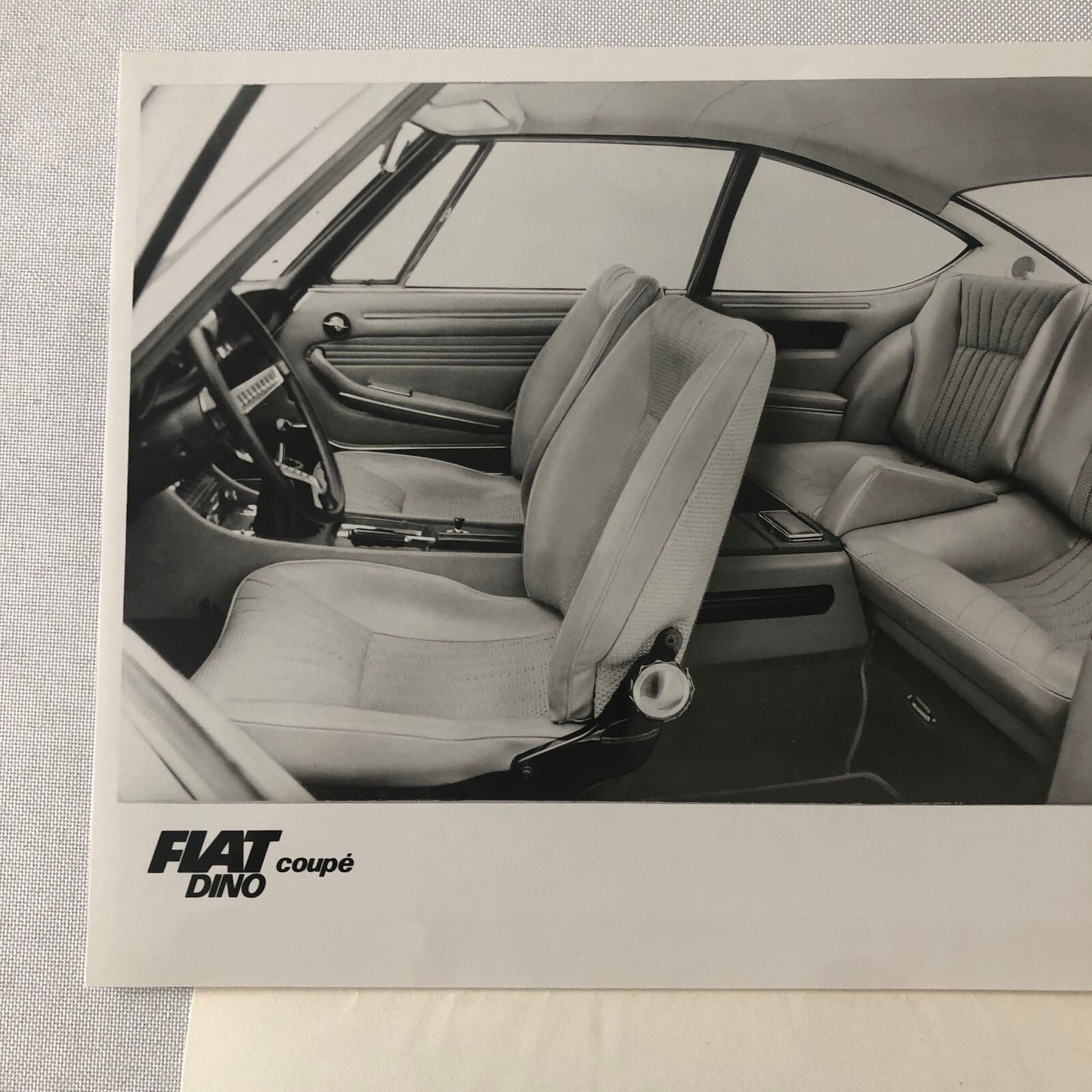 Fiat Dino Coupe Factory Press Photo Photograph