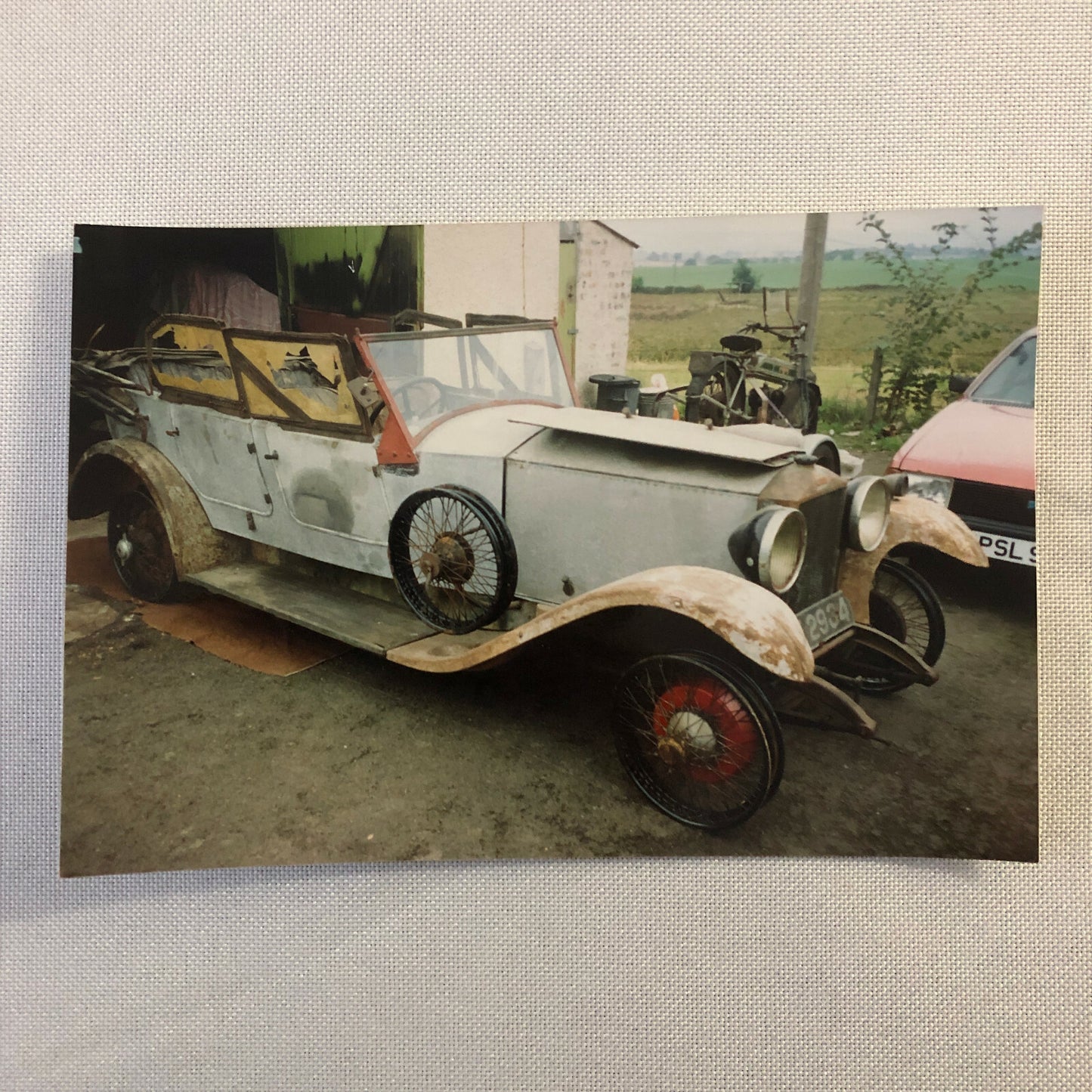 Vintage Invicta Car Barn Find Junk Yard Car Part Photo Photograph Lot of 9 