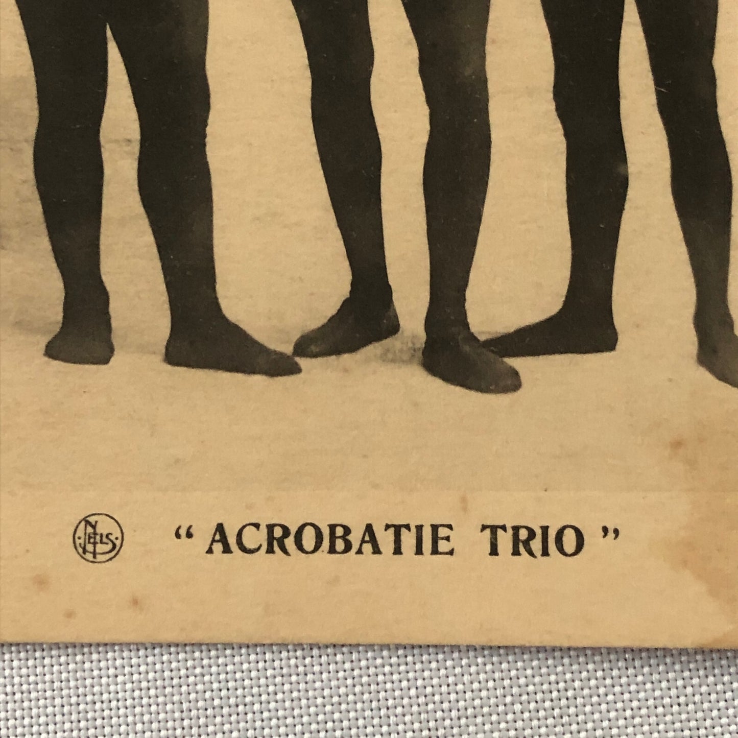 Circus Acrobat Performer Act Postcard Post Card Vintage Acrobatie Trio French