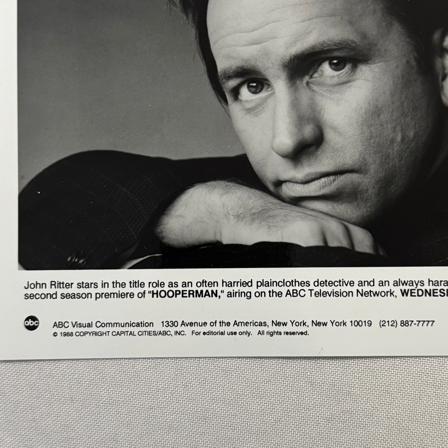 John Ritter Hooperman ABC Television Press Photo Publicity Photograph Print 1988