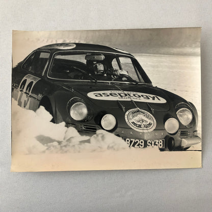 Vintage Renault Alpine Rally Racing DPPI Press Photo Photograph Print
