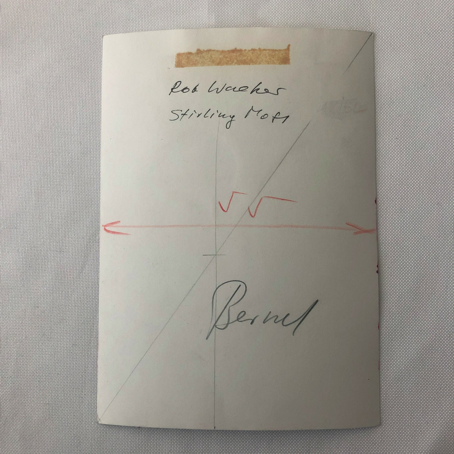 Vintage Racing Photo Photograph Stirling Moss & Rob Walker 1950s