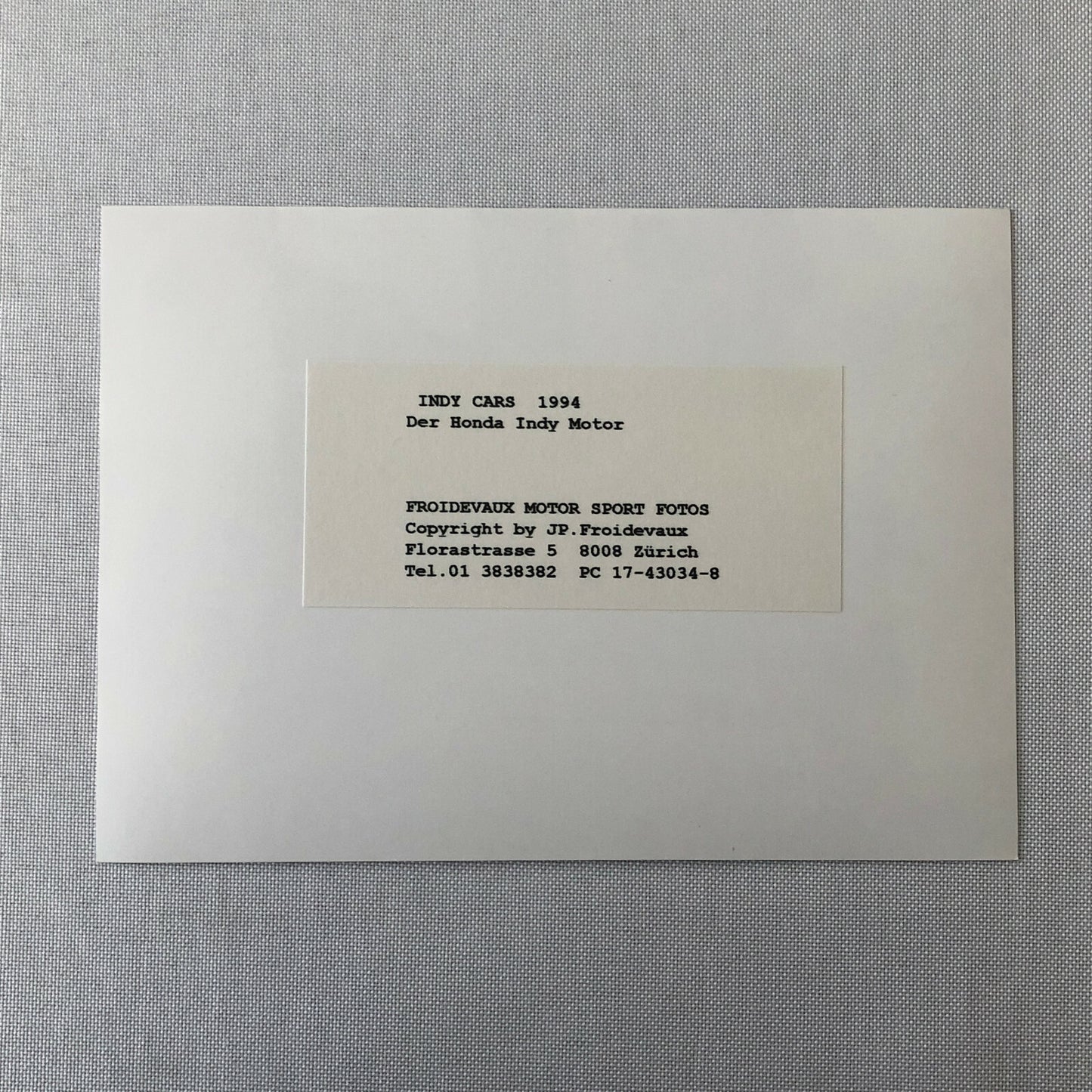 1994 Honda V8 Indy Car Racing Motor Engine Photo Photograph Print 