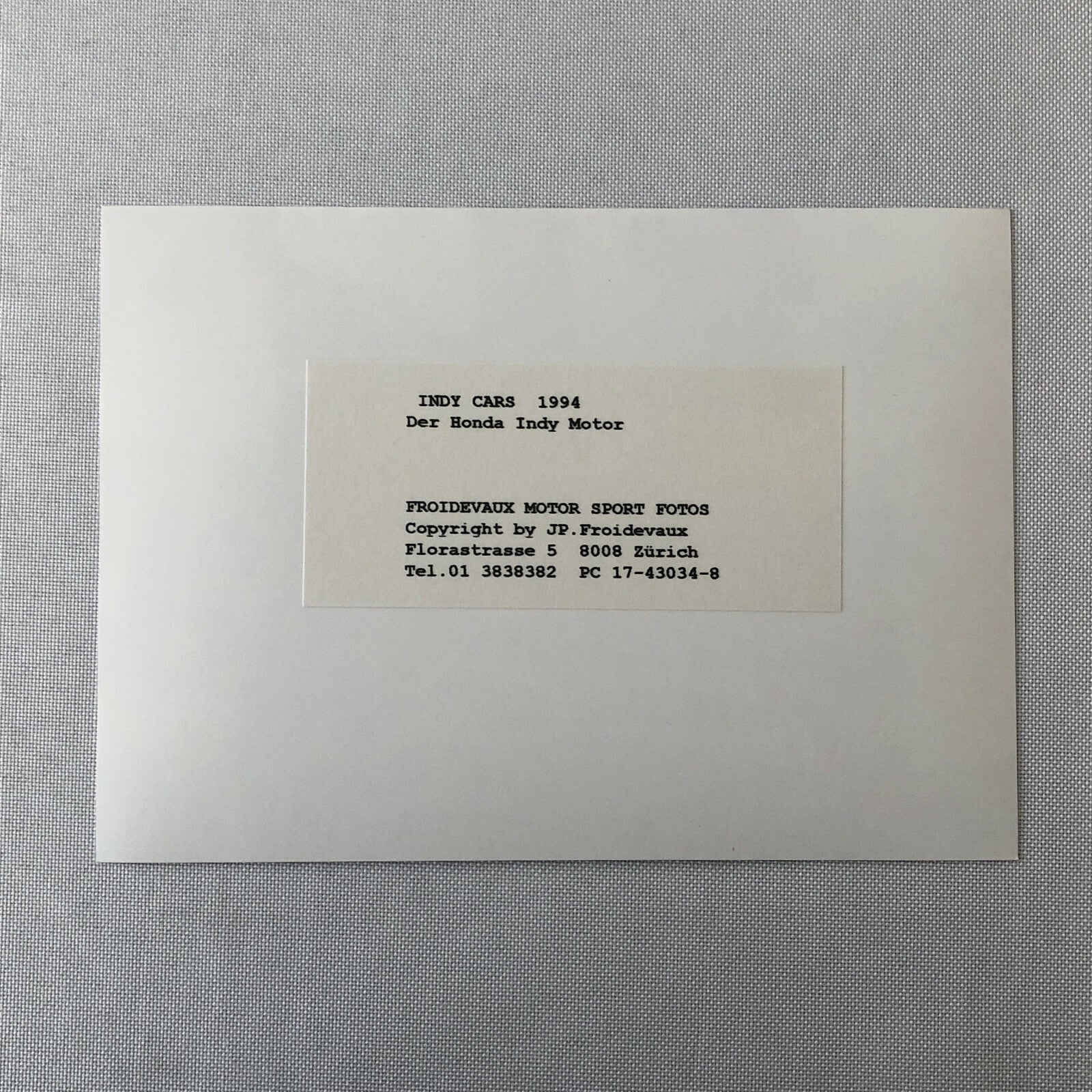 1994 Honda V8 Indy Car Racing Motor Engine Photo Photograph Print 