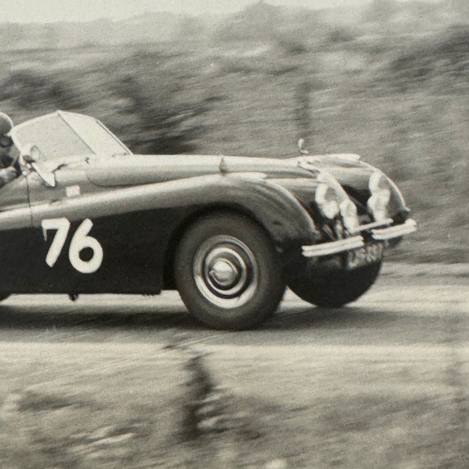 Jaguar XK140 Racing Photo Photograph Vintage Motorsport Jaguar XK 140 XK-140