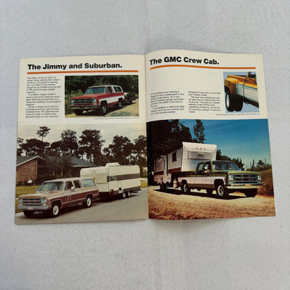 1975 GMC Recreational Vehicles Sales Brochure Catalog Pickup Suburban Jimmy RV