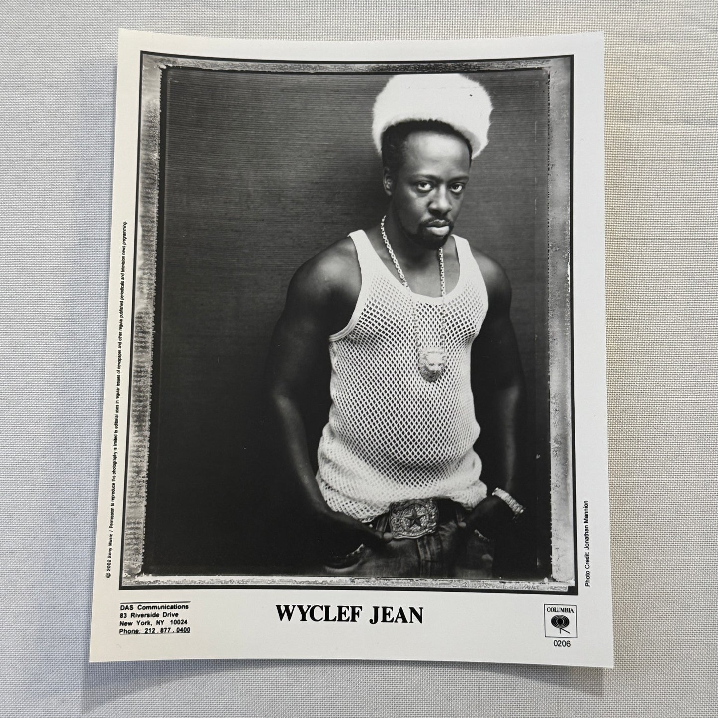 Wyclef Jean Music Publicity Press Photo Photograph 2002