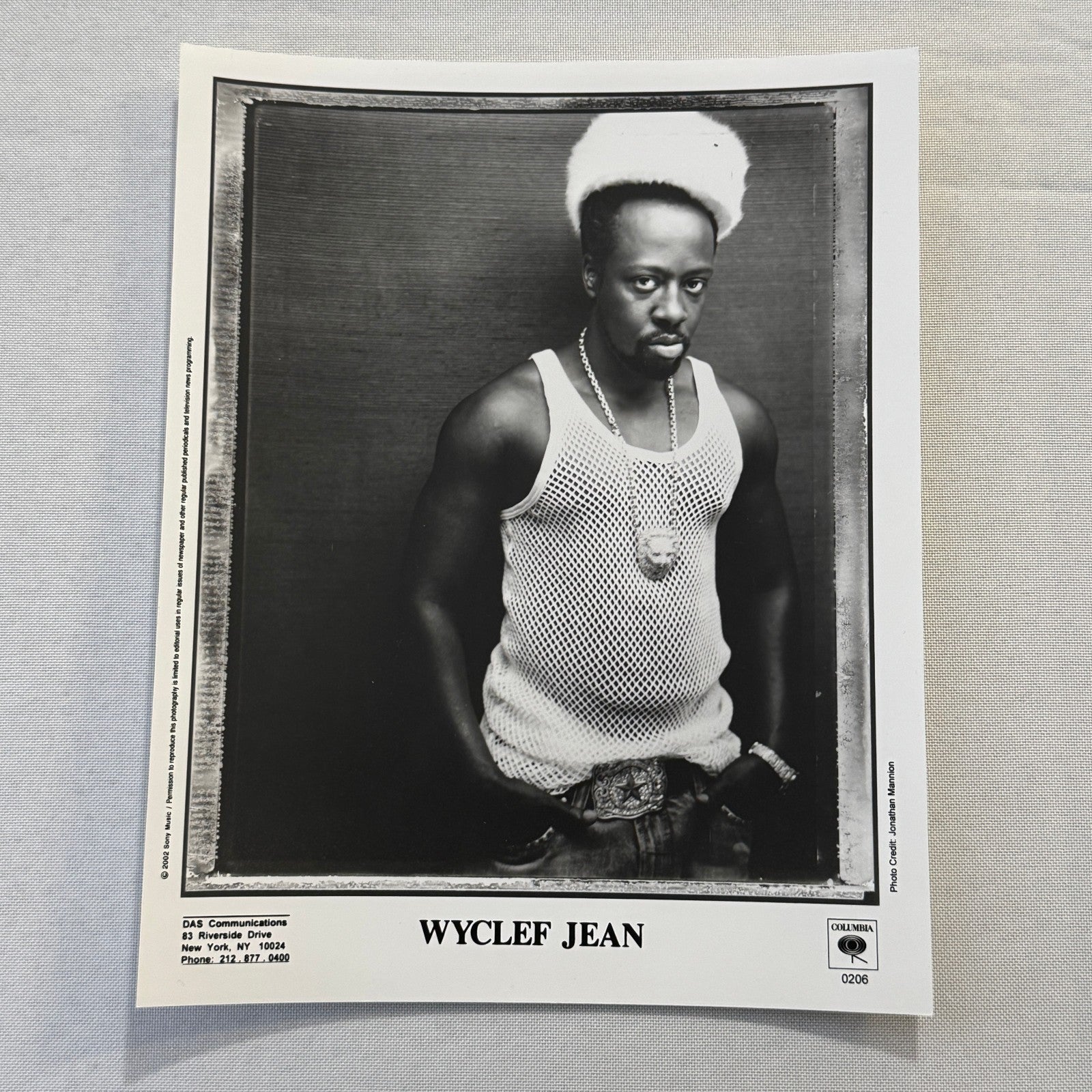 Wyclef Jean Music Publicity Press Photo Photograph 2002