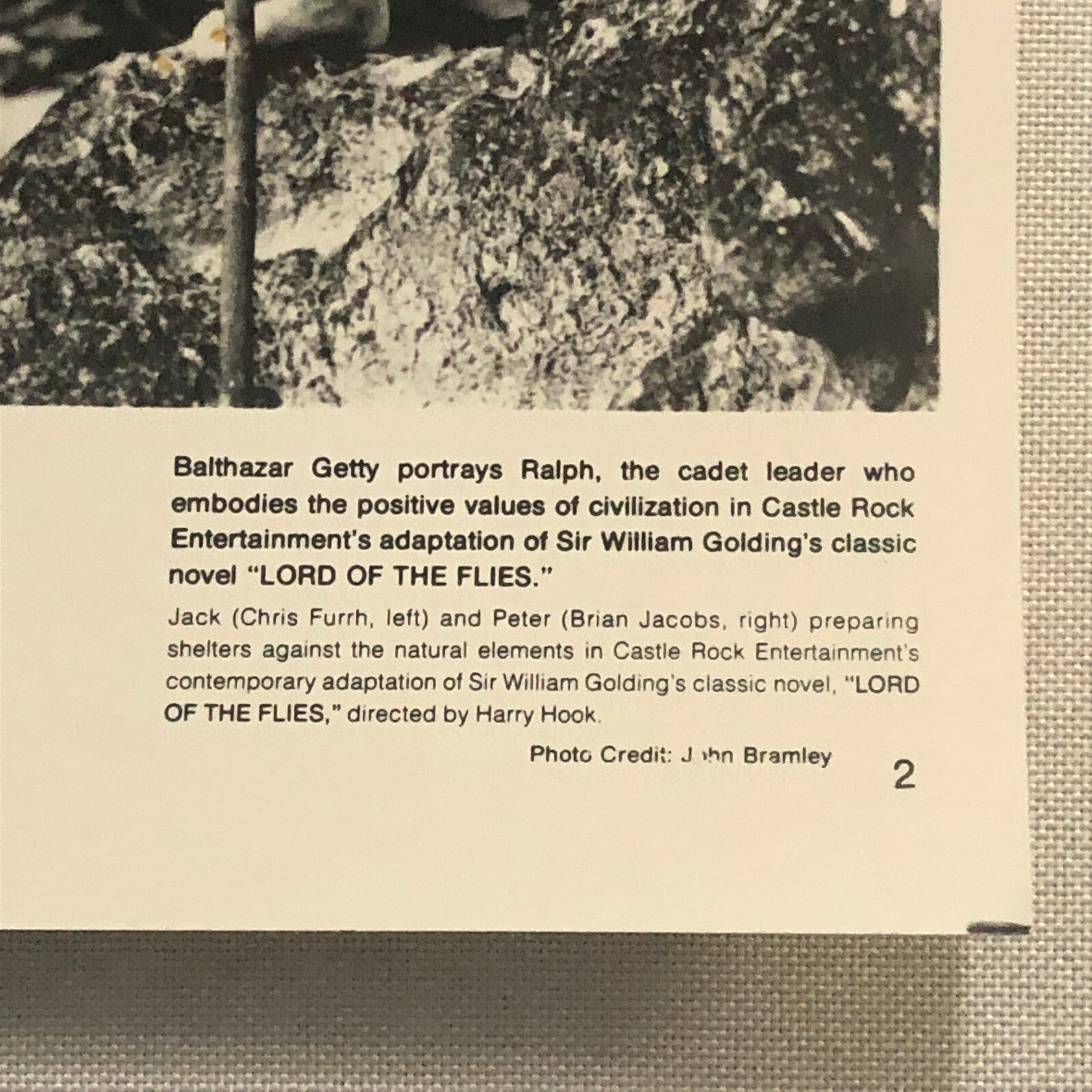 Lord of the Flies Movie Film Press Photo Photograph 1990