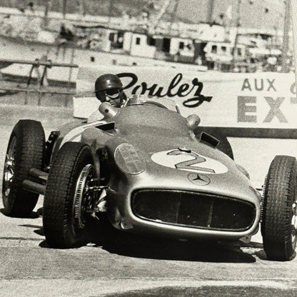 Juan Manuel Fangio Mercedes W196 Racing Car Photo Photograph Modern Print