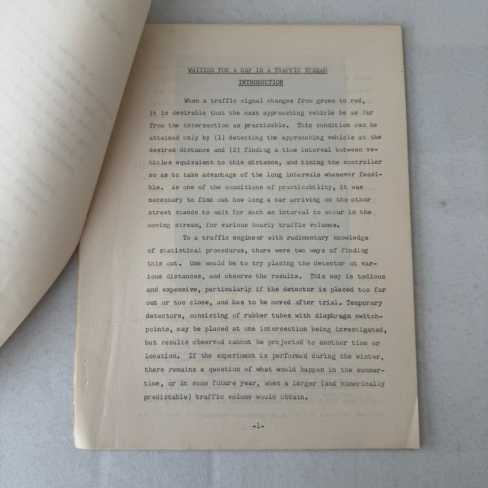 1954 California Traffic Study Civil Engineering Road Construction Documents