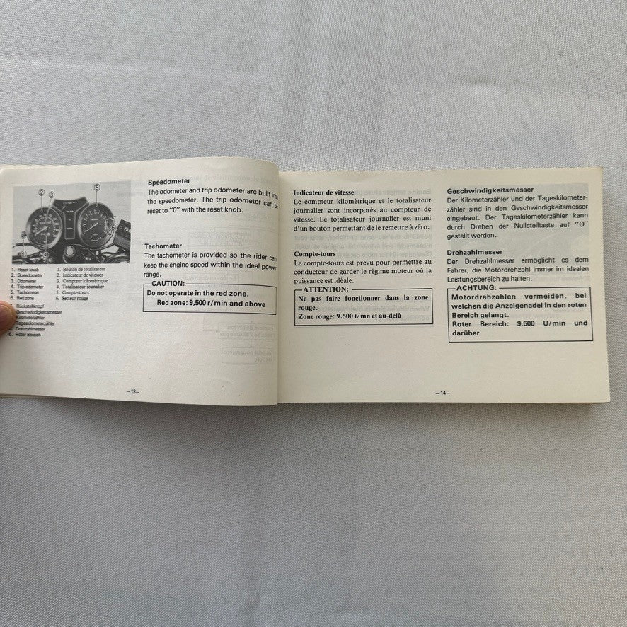 1981 Yamaha RD250LC and RD350LC Motorcycle Bike Owners Manual Instruction Book