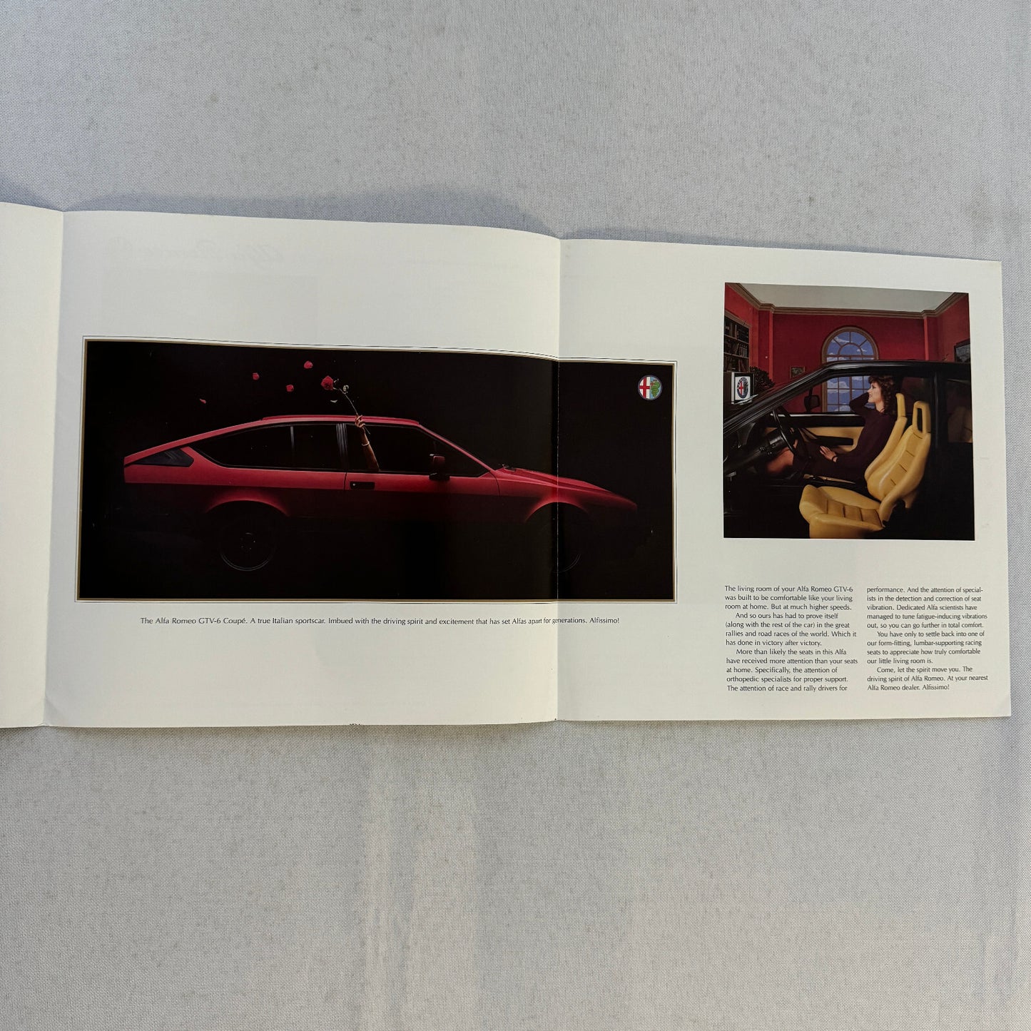 1984 Alfa Romeo GTV-6 2.5 Coupe Car Sales Brochure Catalog GTV6 GTV 6