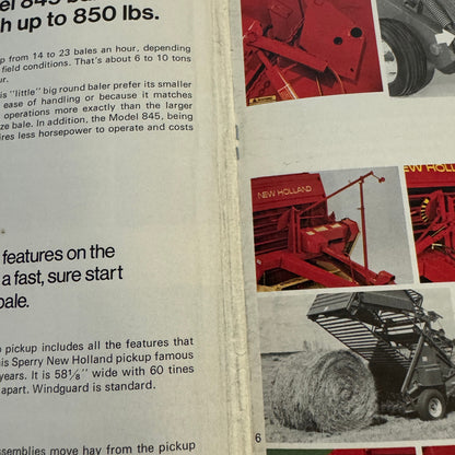 Sperry New Holland Farm Equipment Brochure Hay Balers Movers Handlers Vintage
