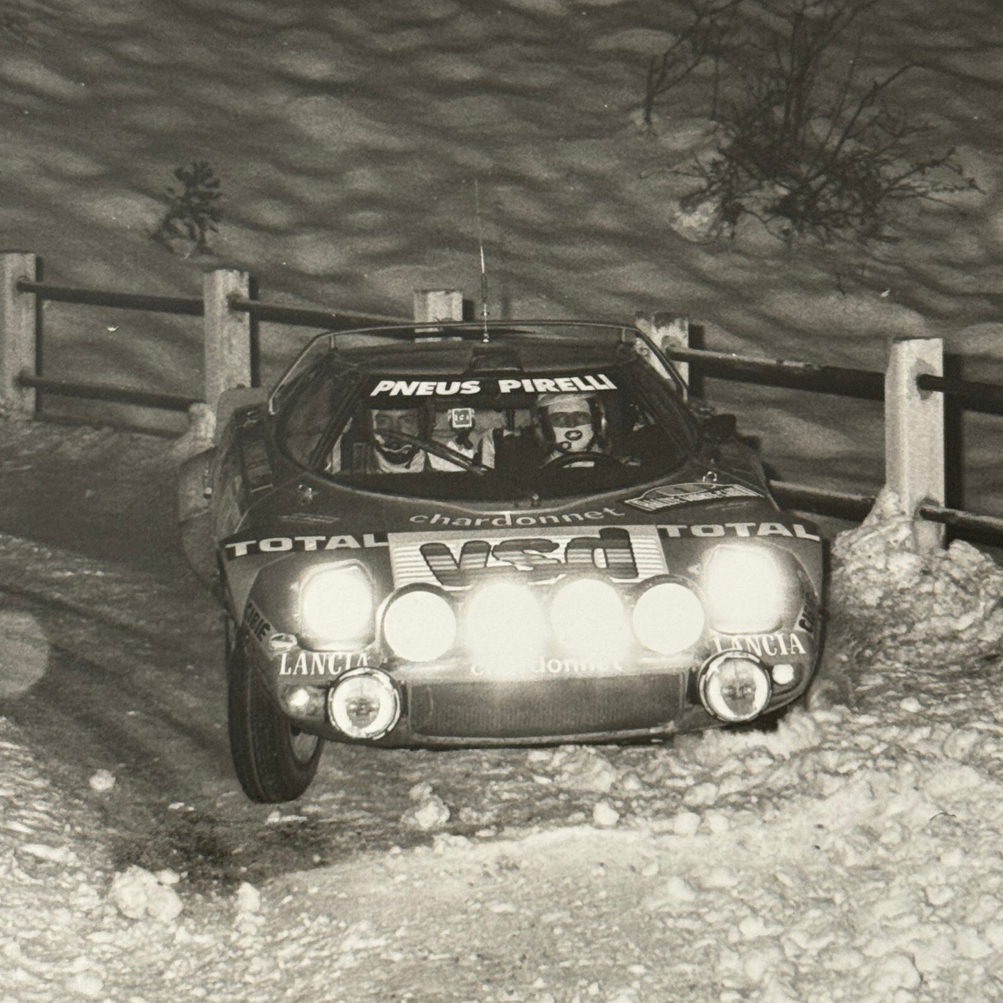 1980 Rallye Monte Carlo Press Photo Photograph DPPI Lancia Stratos HF Car