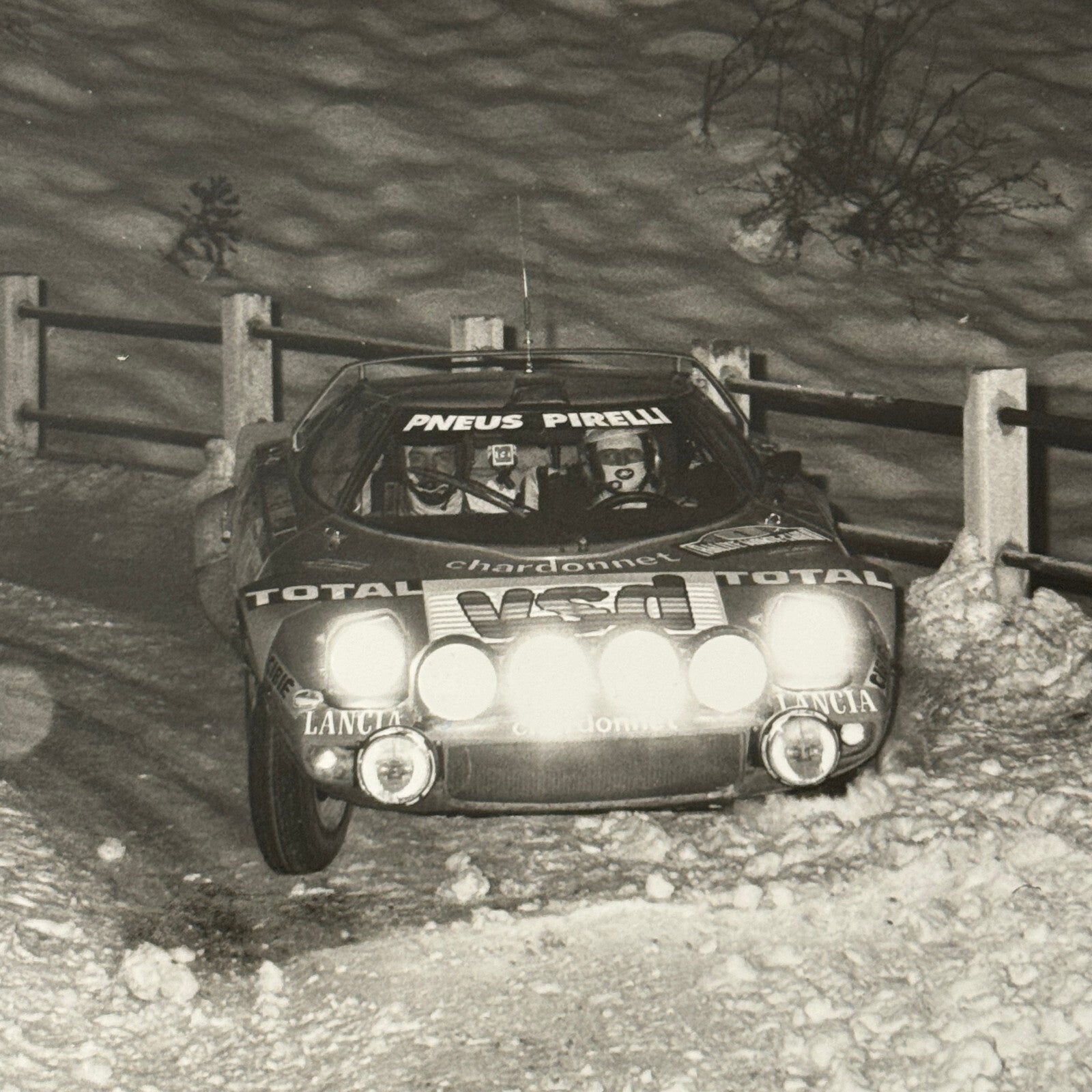 1980 Rallye Monte Carlo Press Photo Photograph DPPI Lancia Stratos HF Car