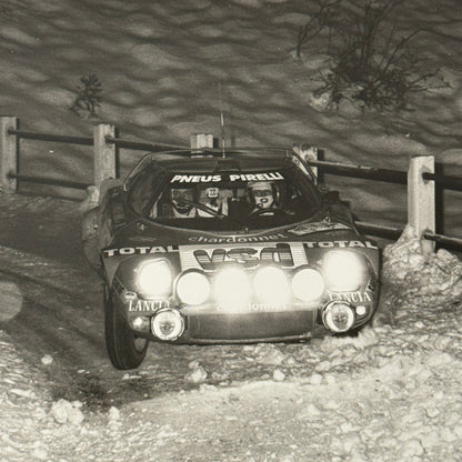 1980 Rallye Monte Carlo Press Photo Photograph DPPI Lancia Stratos HF Car