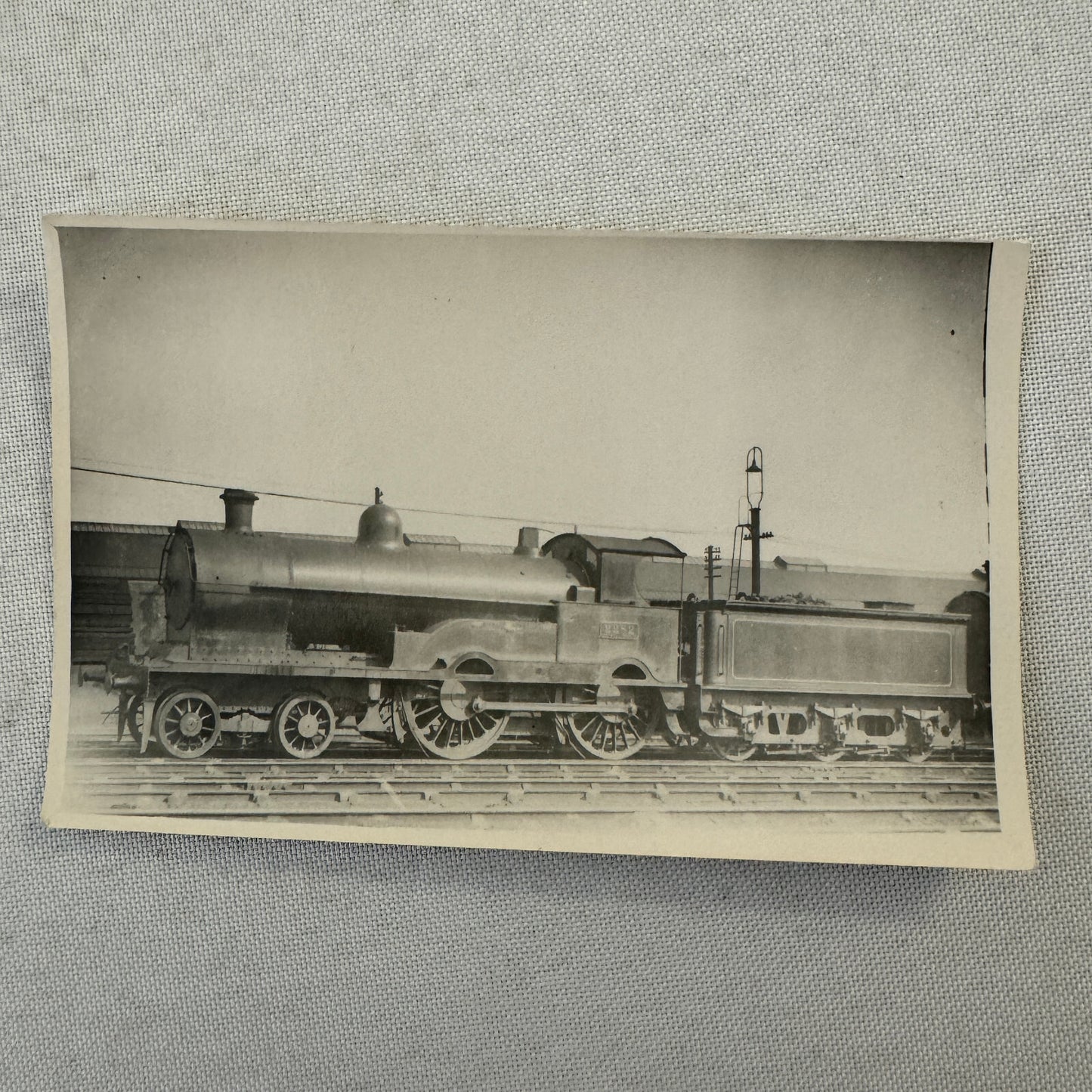 Vintage Train Locomotive Photo Photograph Railroad Railway Rail