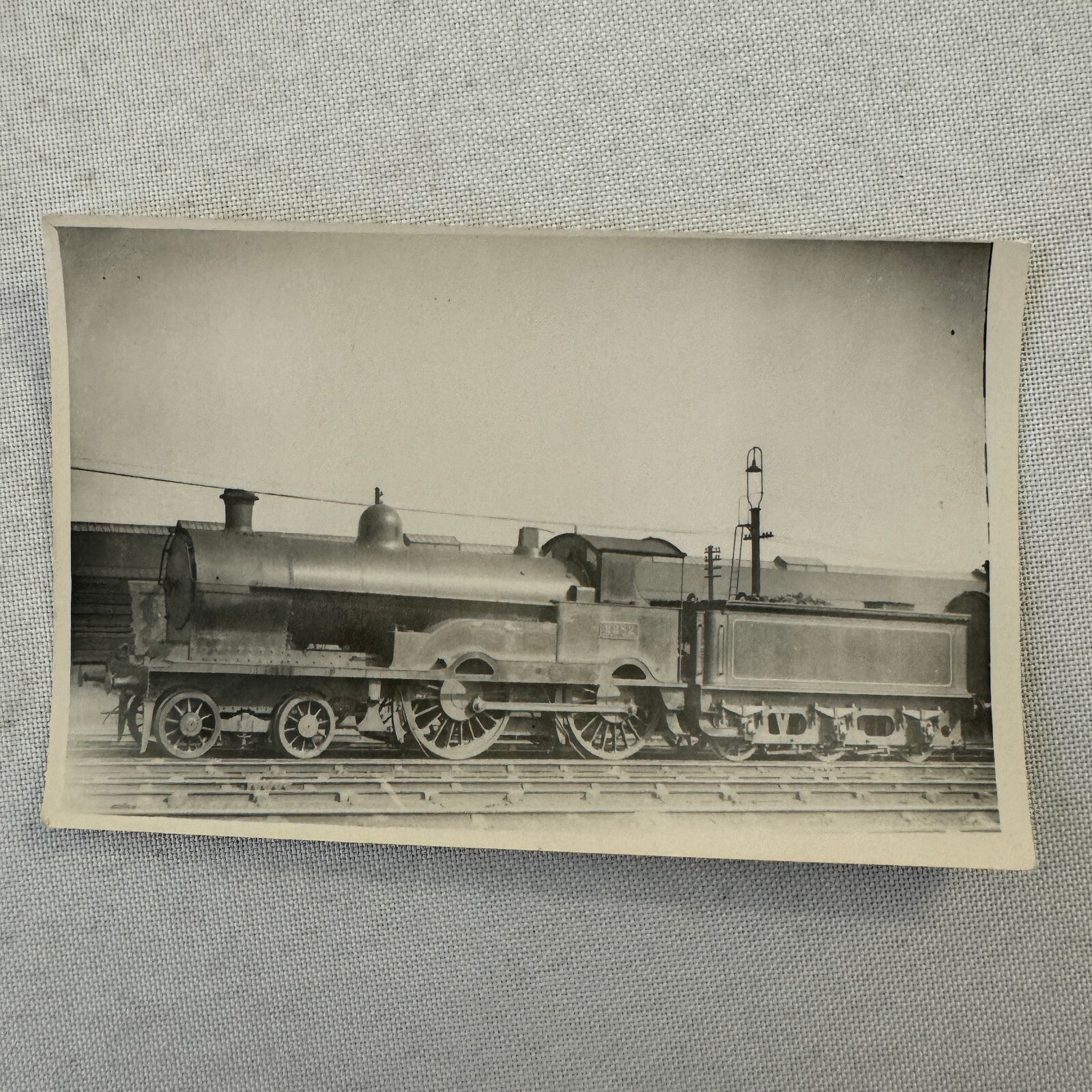 Vintage Train Locomotive Photo Photograph Railroad Railway Rail