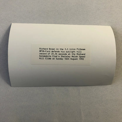 1992 Shelsley Walsh Speed Hill Climb Racing Photo Pilbeam MP58 Ford Car Brown 