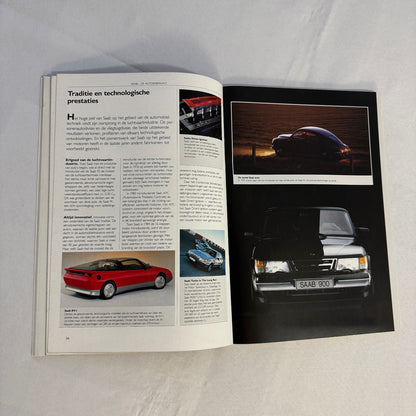 Vintage Saab 900 Car Sales Brochure Catalog 900 Cabriolet 900 Turbo 16S DUTCH