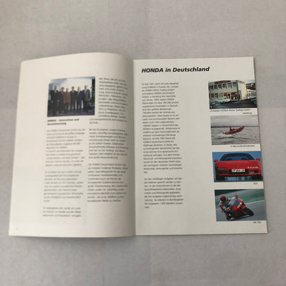 Honda Sales Brochure NSX Motorcycle Catalog GERMAN Text