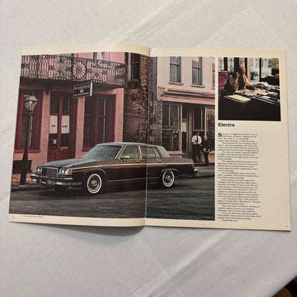 1980 Buick Car Sales Brochure Catalog Advertising Buick LeSabre Electra Riviera