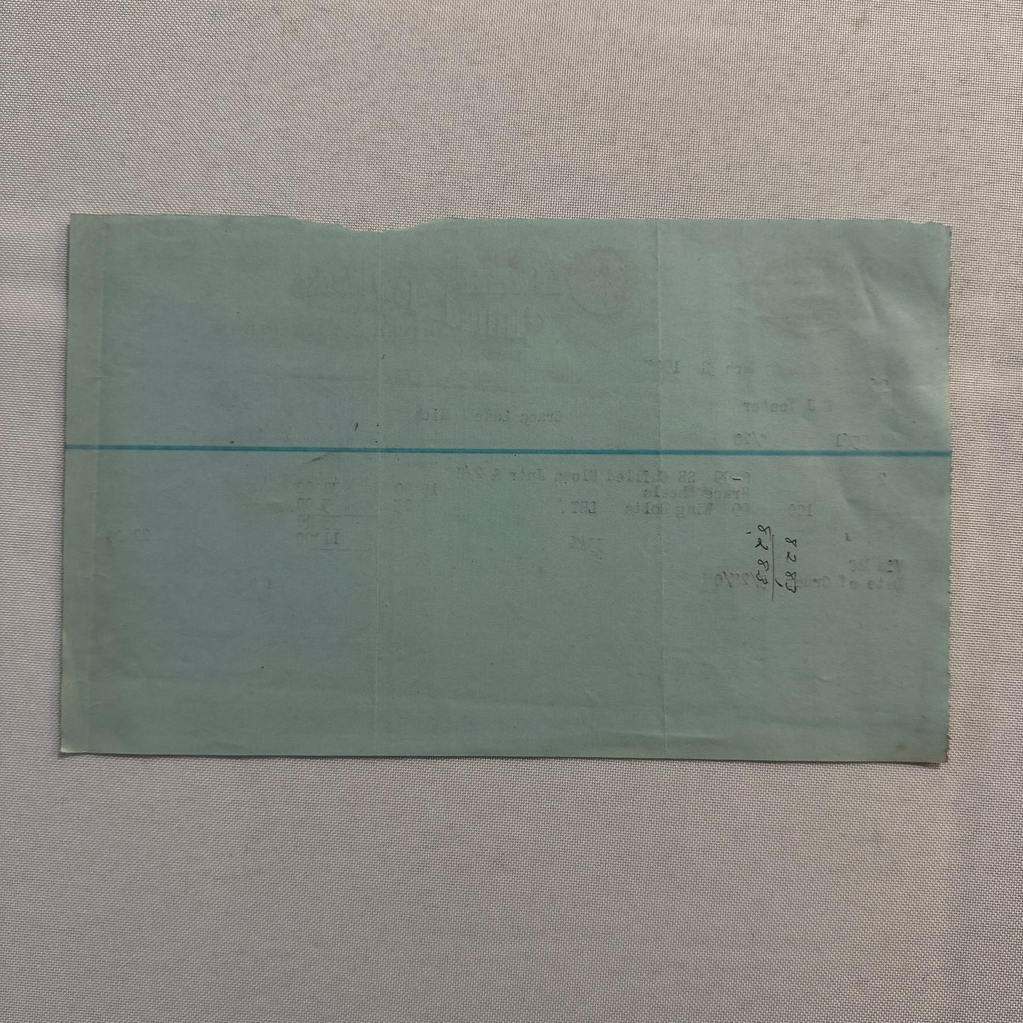 Oliver Chilled Plow Works Indiana Michigan Receipt Letterhead Document Lot 1908