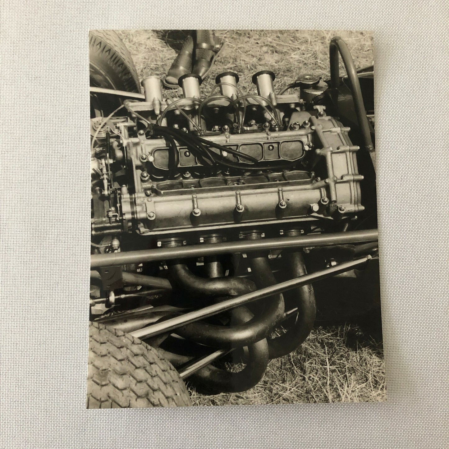 Vintage Honda Racing Engine Photo Photograph F2 Race Reims 1965 Jack Brabham 