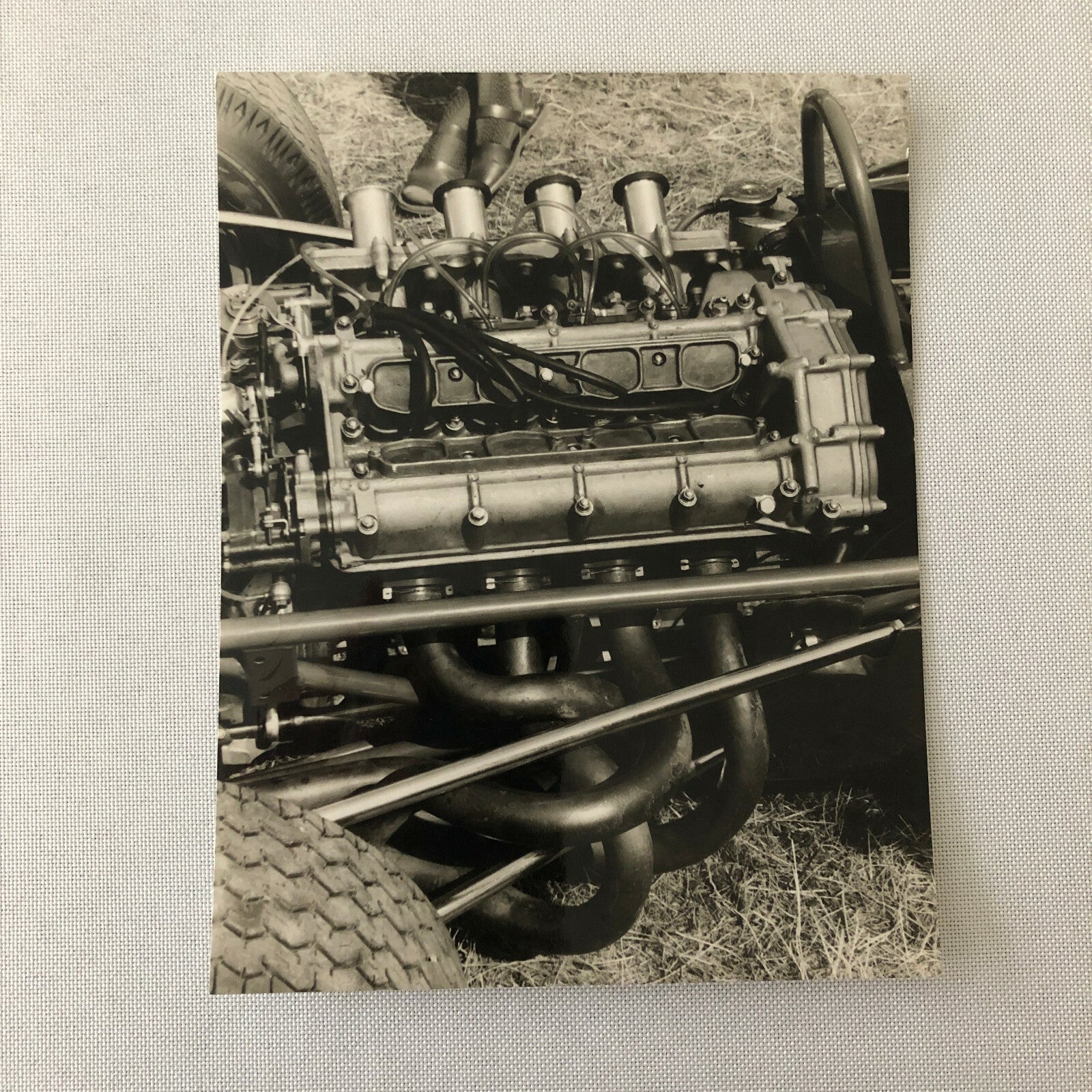 Vintage Honda Racing Engine Photo Photograph F2 Race Reims 1965 Jack Brabham 