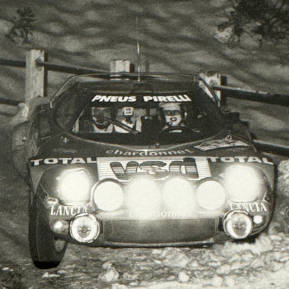 1980 Rallye Monte Carlo Press Photo Photograph DPPI Lancia Stratos HF Car