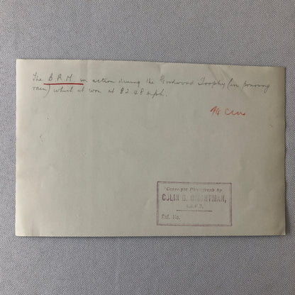 Vintage Racing Photo Photograph BRM Car at Goodwood Trophy Race