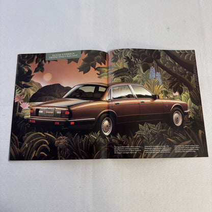 1987 Jaguar XJ6 and XJ6 Sovereign Car Sales Brochure Catalog Advertising Vintage