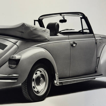 Vintage Volkswagen Beetle Convertible VW Bug Car Photo Photograph Cabriolet